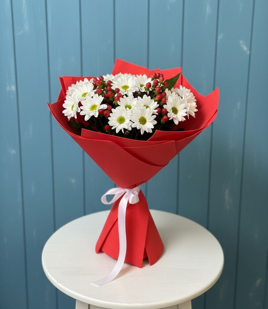 Букет цветов из: Хризантемы в Шире