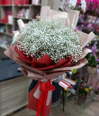 Букет цветов из: Гипсофила в Шире