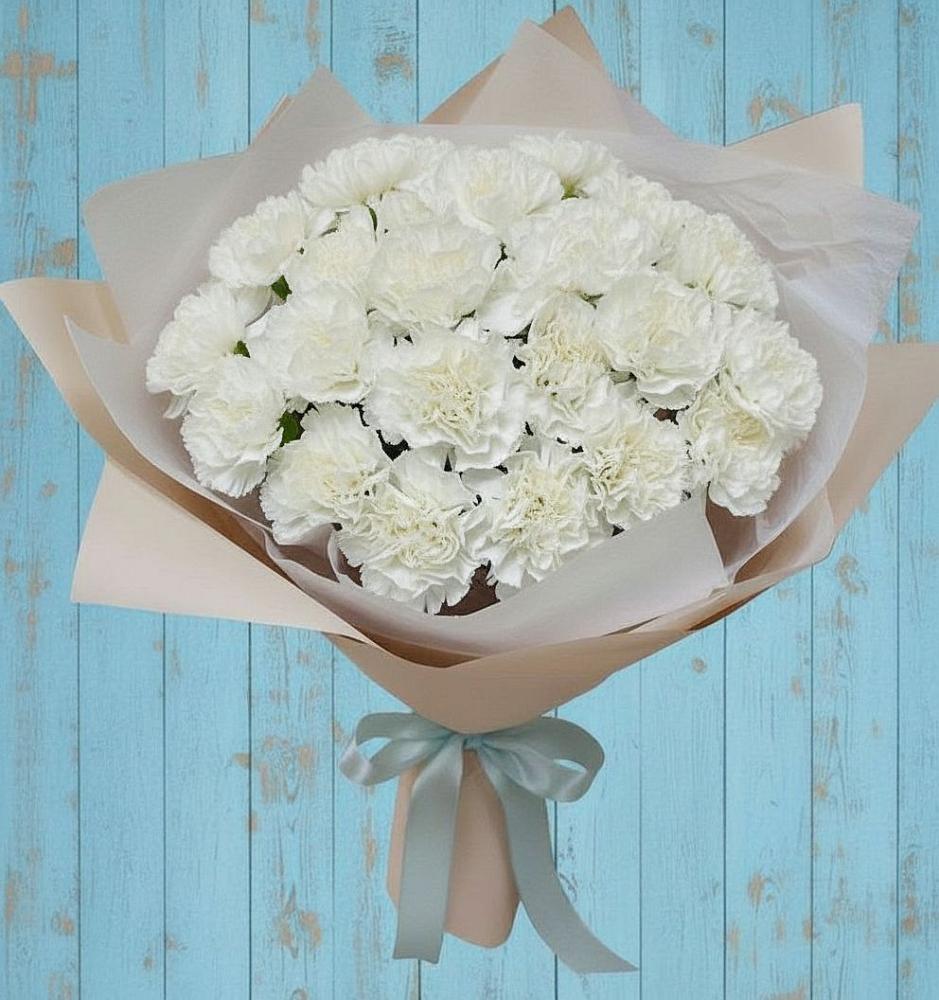 Букет цветов из: Гвоздики в Шире