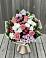 Букет цветов из: Альстромерии, Гвоздики, Розы и Хризантемы в Шире