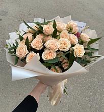 Букет Кремовые розы Латте #REPLACE_PRED# Шире