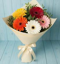 Букет цветов из:  Герберы #REPLACE_PRED# Шире