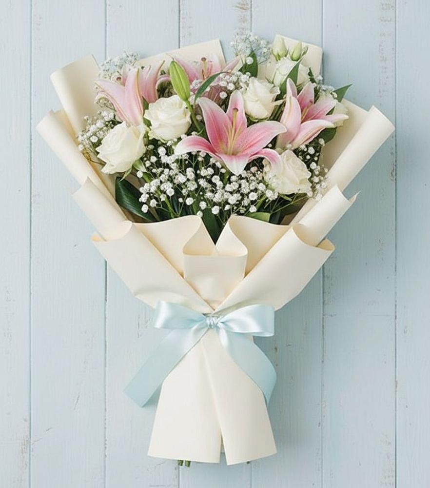 Букет цветов из: Лилии в Шире