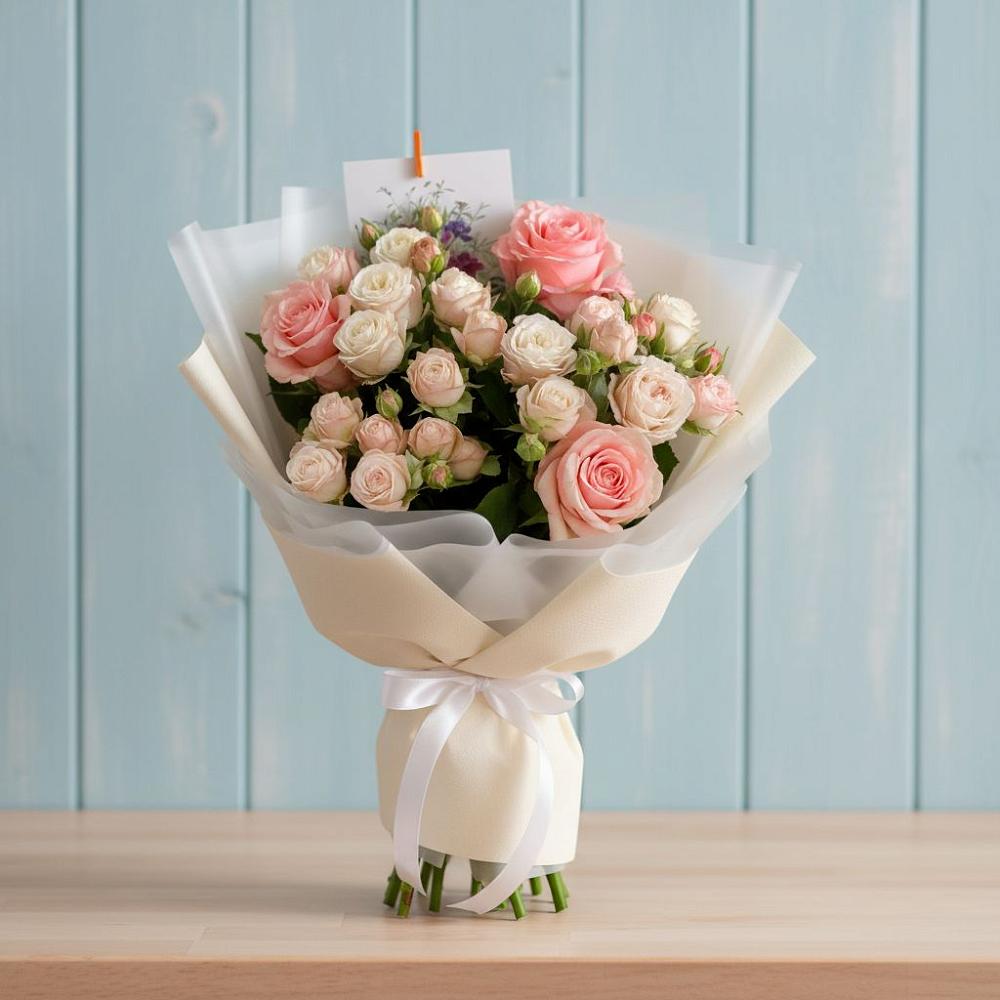 Букет цветов из: Розы в Шире