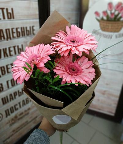 Букет цветов из: Герберы в Шире