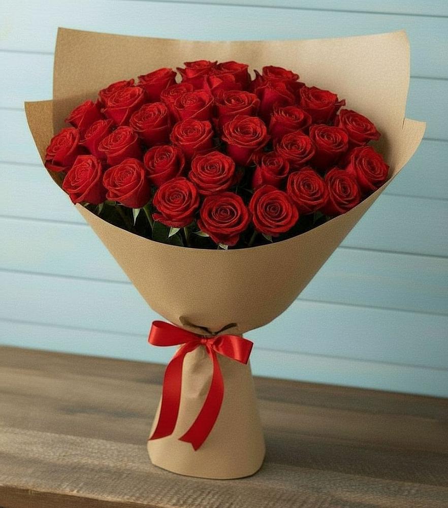 Букет Красные розы Милано в Шире