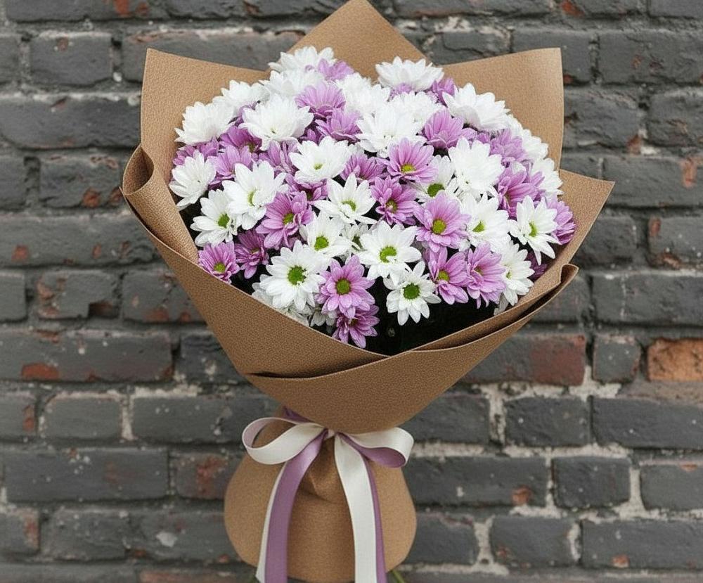 Букет цветов из: Хризантемы в Шире