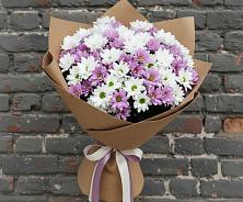 Букет цветов из:  Хризантемы #REPLACE_PRED# Шире