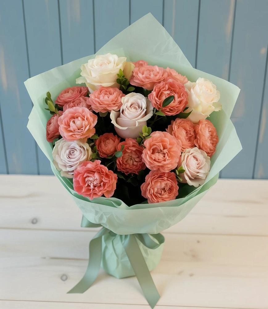 Букет цветов из: Розы в Шире