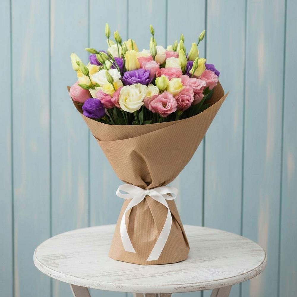 Букет цветов из: Лизиантусы в Шире