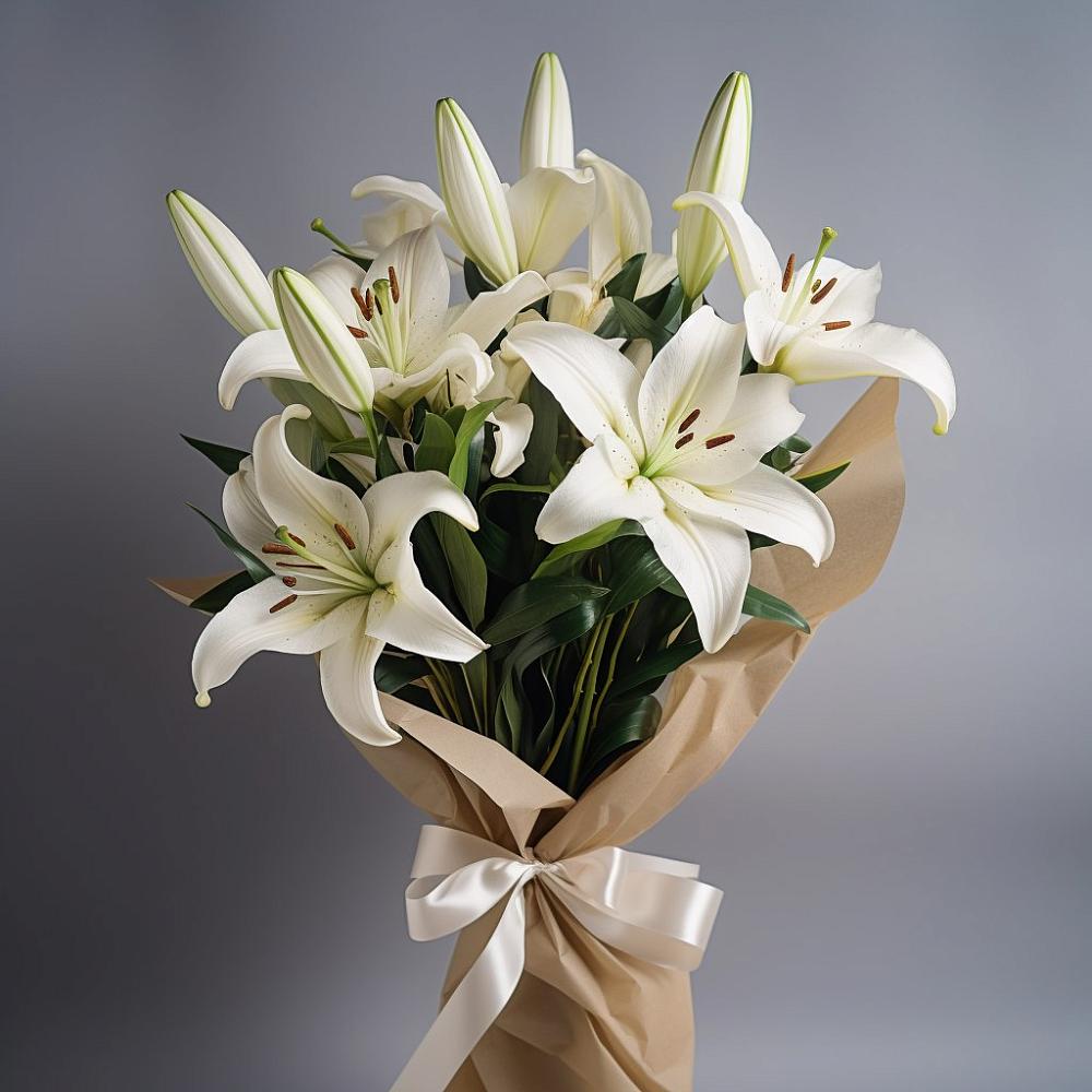 Букет цветов из: Лилии в Шире