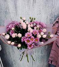 Букет цветов из:  Розы и Хризантемы #REPLACE_PRED# Шире