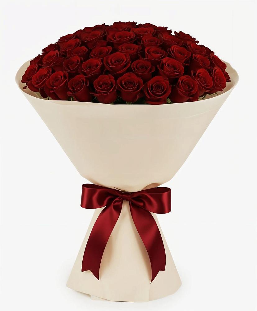 Букет 101 Бордовая роза Блэк Бакарра в Шире